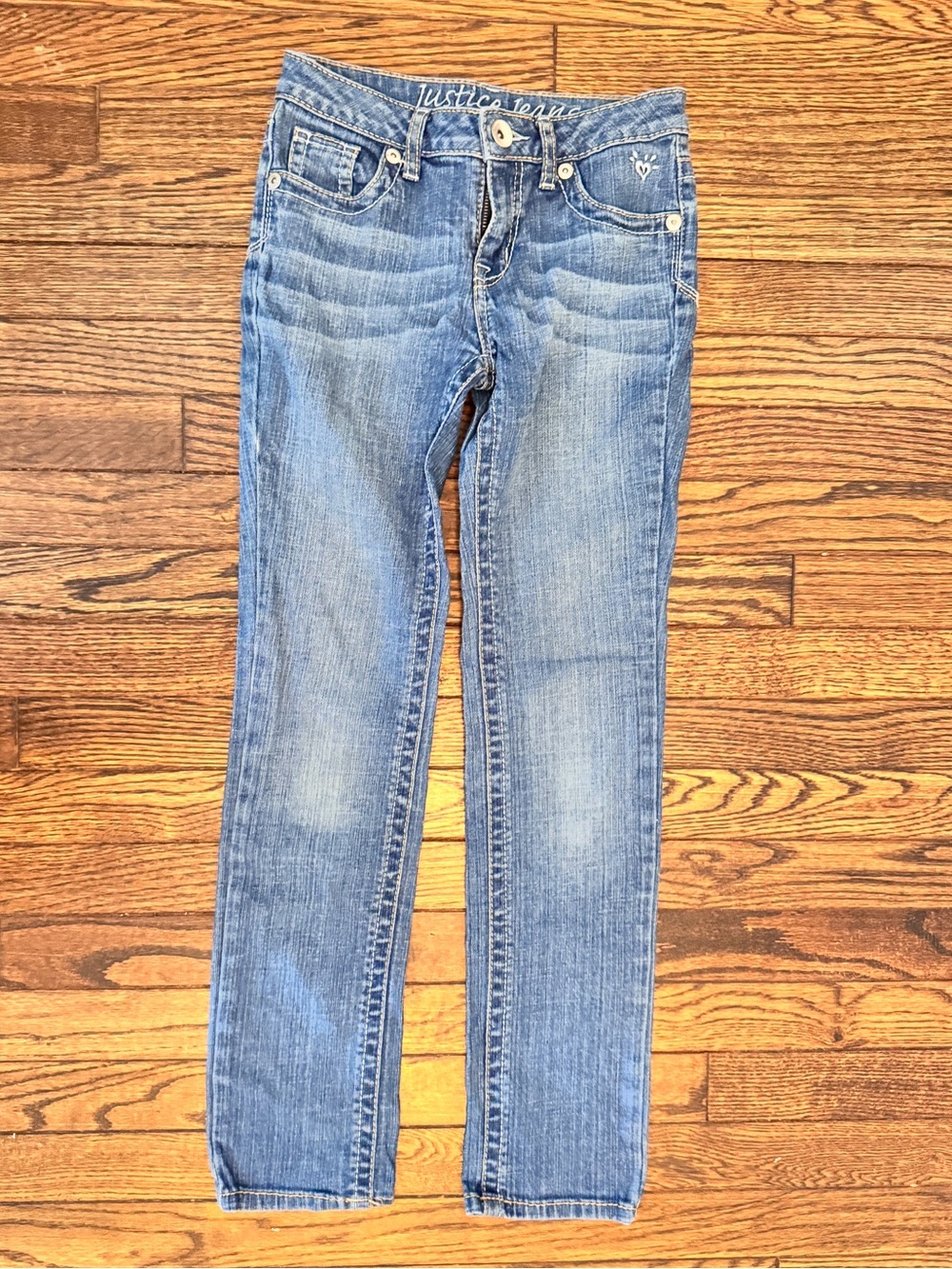 Justice Blue Skinny Jeans